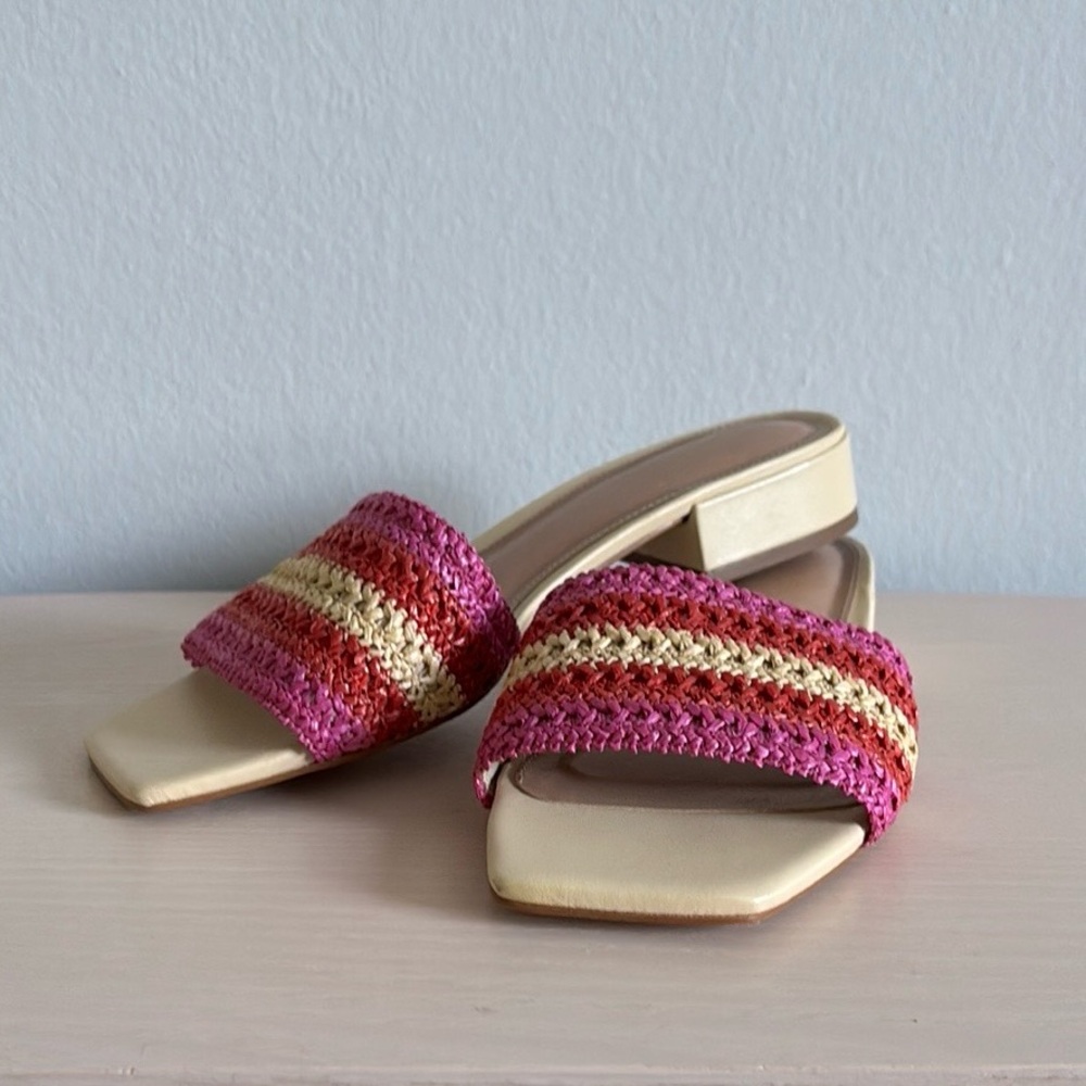 Maeve Raffia Slip-On Sandals - Picture 2 of 13